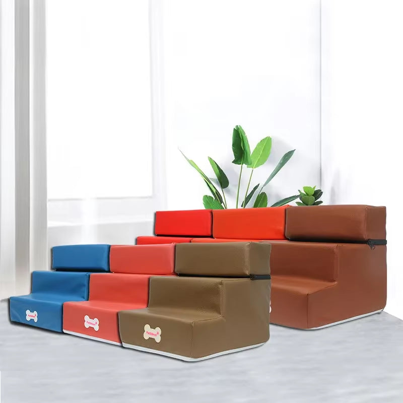 Hot Dog House Dog Stairs Pet 2/3 Steps Stairs for Small Dog Cat Pet Ramp Ladder Anti-Slip Removable Dogs Bed Stairs Pet Supplies