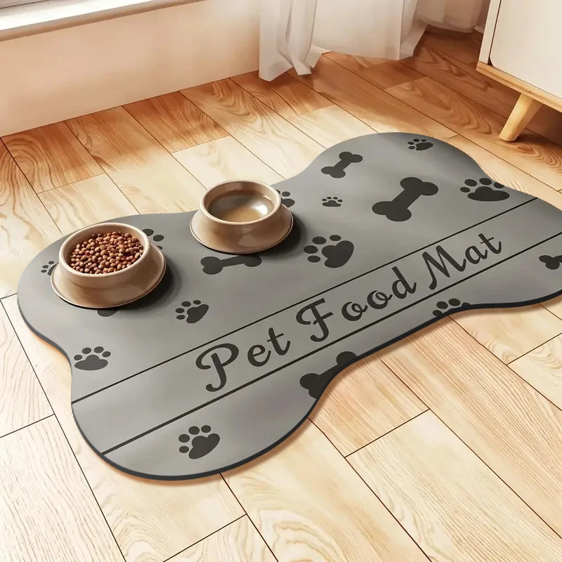 Pet Absorbent Mats Non-Slip Floor Mats Special-Shaped Cat and Dog Universal Dining Mats Eating Mats Soft Sleeping Mats