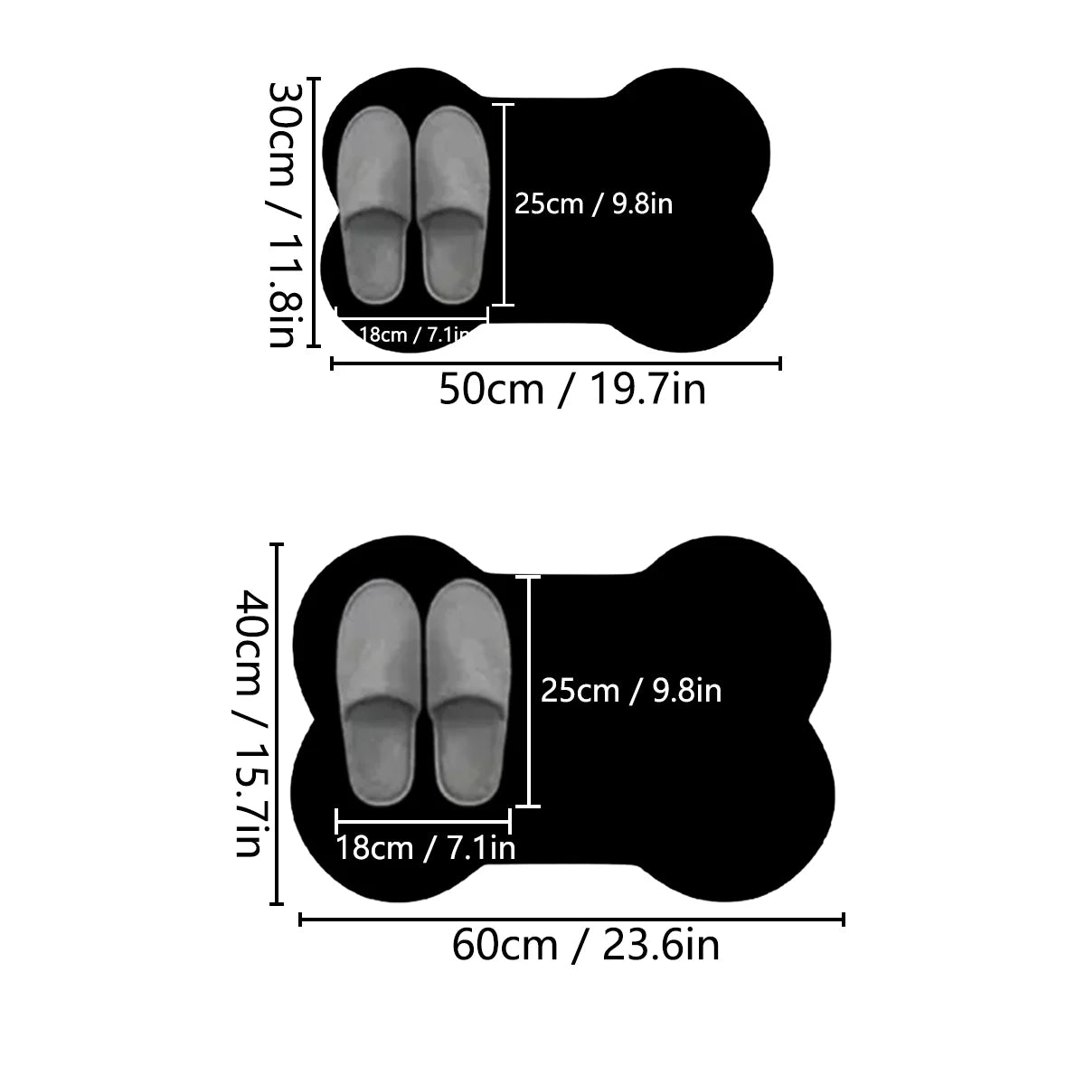 Pet Absorbent Mats Non-Slip Floor Mats Special-Shaped Cat and Dog Universal Dining Mats Eating Mats Soft Sleeping Mats
