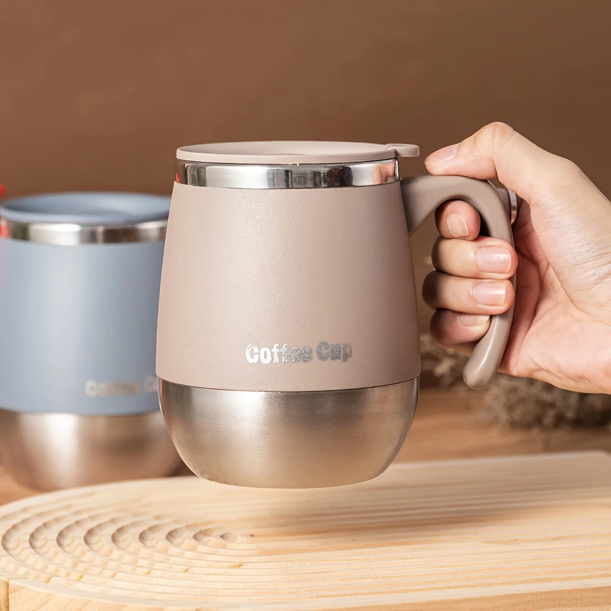500Ml Stainless Steel Coffee Cup Outdoor Insulation and Heat Retention Cup Insulated and Heat-Resistant Cup for Camping Hiking