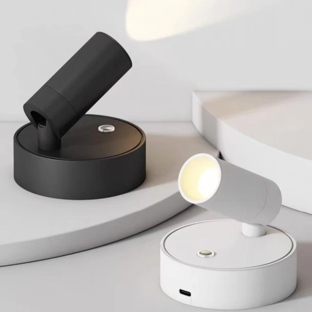 New Wireless LED Lights, Bedside Charging Wall Lights, Wiring Free, Hole Free, Bedroom Reading Lights, Office Lights