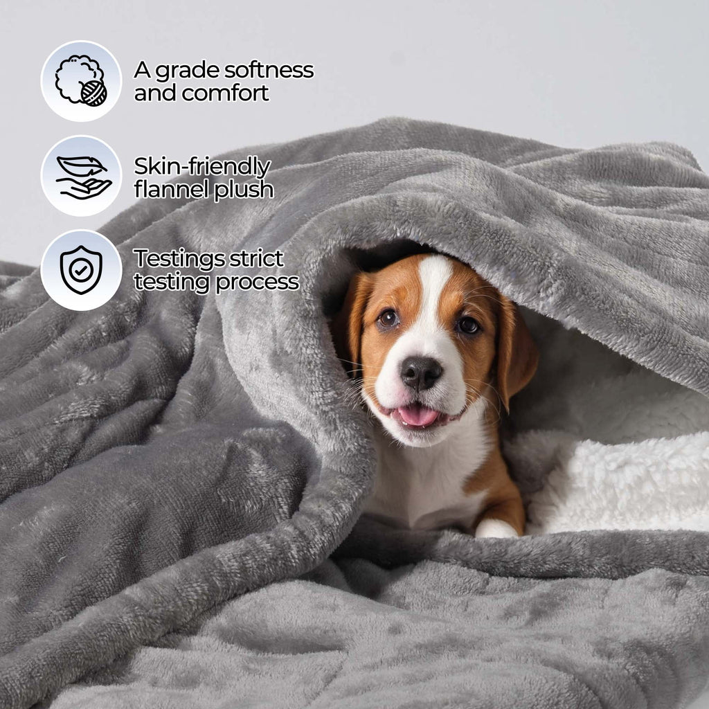50" X 60" Electric Heated Blanket Throw Upgraded Heating Wire with 4 Hour Auto off and 6 Heat Levels Machine Washable
