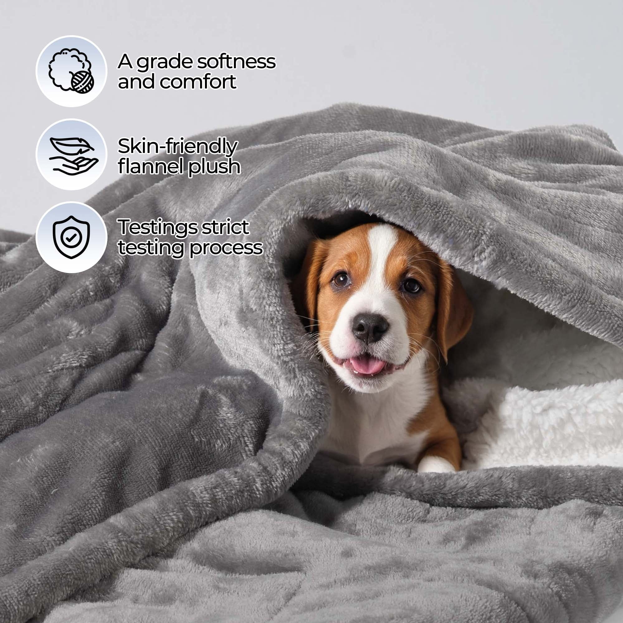 50" X 60" Electric Heated Blanket Throw Upgraded Heating Wire with 4 Hour Auto off and 6 Heat Levels Machine Washable