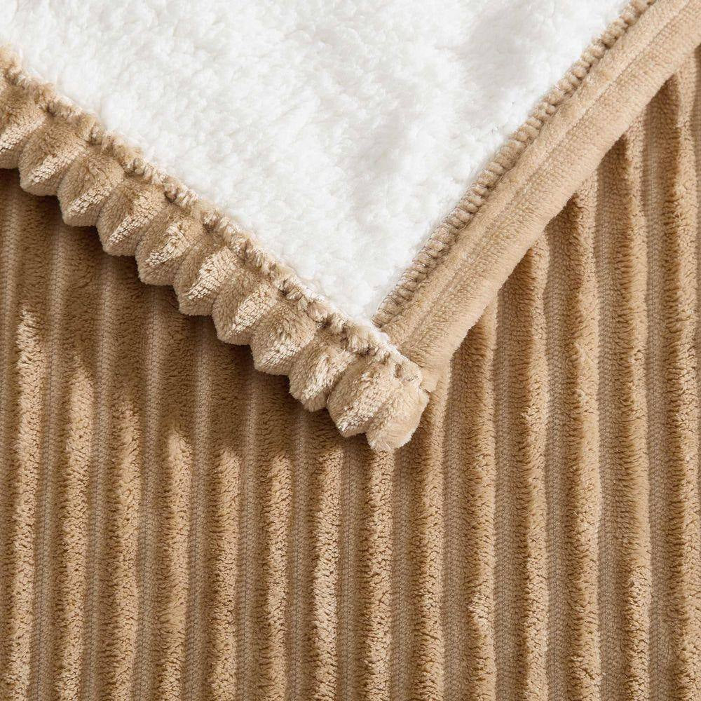 Mountain Valley 1-Piece Mocha/Brown Plush Fleece Full Electric Blanket