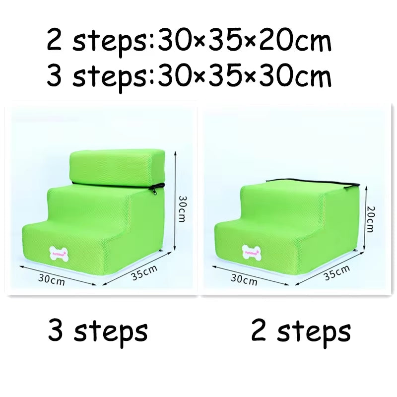Hot Dog House Dog Stairs Pet 2/3 Steps Stairs for Small Dog Cat Pet Ramp Ladder Anti-Slip Removable Dogs Bed Stairs Pet Supplies