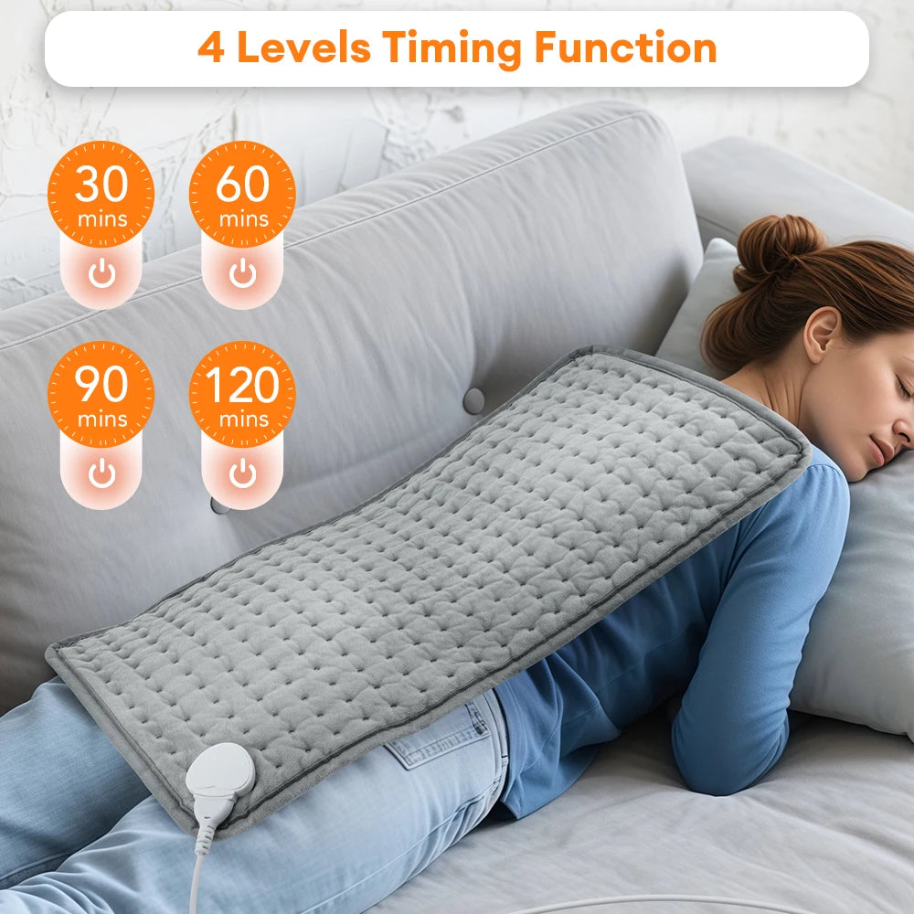 Electric Heating Pad for Period Cramps Winter Warm Blankets Office Camping Hand Waist Back Heat Pad 110V 220V Washable 60*30Cm